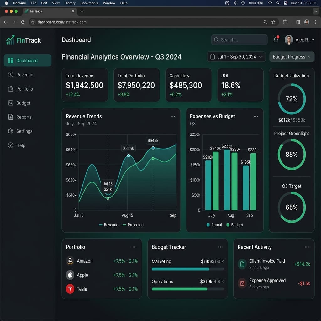 FinTrack Dashboard