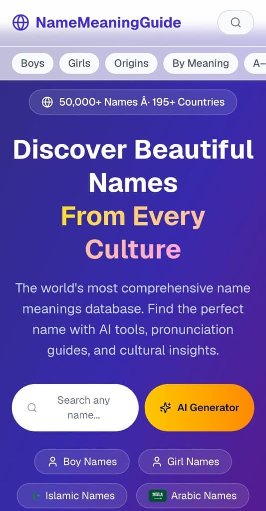 Name Meaning Guide